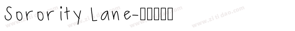 Sorority Lane字体转换